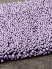 Lilac Purple Super Plush Bath Bobble Mat - Image 2 of 5