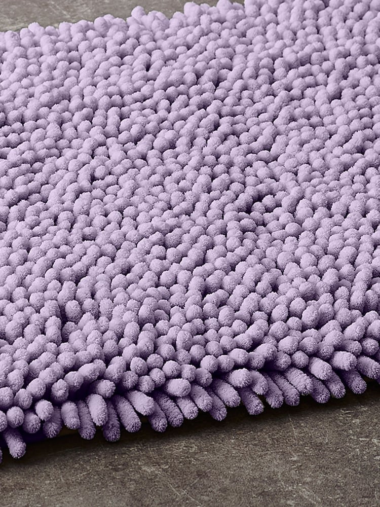 Lilac Purple Super Plush Bath Bobble Mat - Image 2 of 5