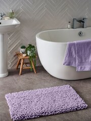 Lilac Purple Super Plush Bath Bobble Mat - Image 5 of 5