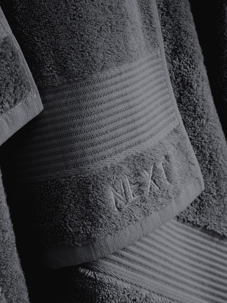 Grey Charcoal Egyptian Cotton Towel - Image 8 of 8
