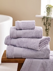 Purple Lilac Egyptian Cotton Towel - Image 1 of 5
