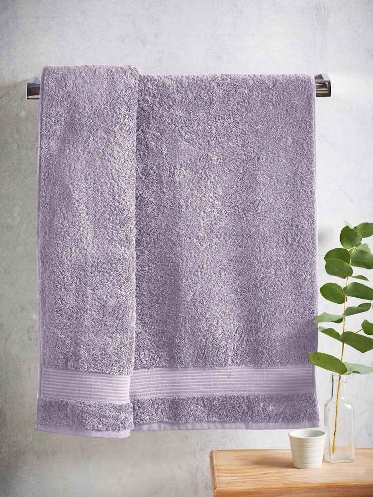 Purple Lilac Egyptian Cotton Towel - Image 2 of 5