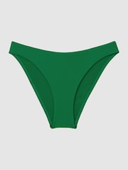 Reiss Green Carina High Cut Bikini Bottoms - Image 2 of 5