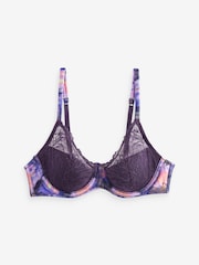 B by Ted Baker Charcoal Floral Non Pad Underwire Lace Bra - Image 6 of 7