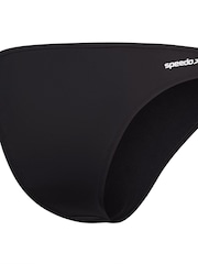 Черный - Speedo Женская быстросохнущая завышенная талия бикини Bottoms - Изображение 6 из 10