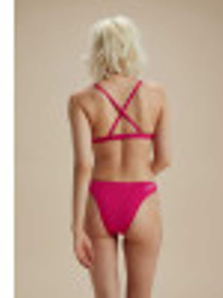 Speedo Pink Womens Quick Drying High Waisted Bikini Bottoms - Image 3 of 6