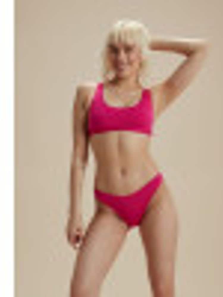 Speedo Pink Womens Quick Drying High Waisted Bikini Bottoms - Image 4 of 6