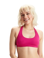 Speedo Pink Womens Quick Drying Convertible Bikini Top - Image 1 of 8