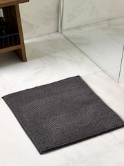 Dark Charcoal Grey Bobble Bath Mat - Image 1 of 5