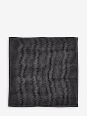 Dark Charcoal Grey Bobble Bath Mat - Image 3 of 5