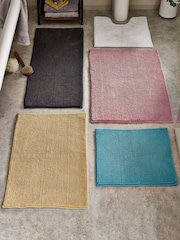 Dark Charcoal Grey Bobble Bath Mat - Image 5 of 5