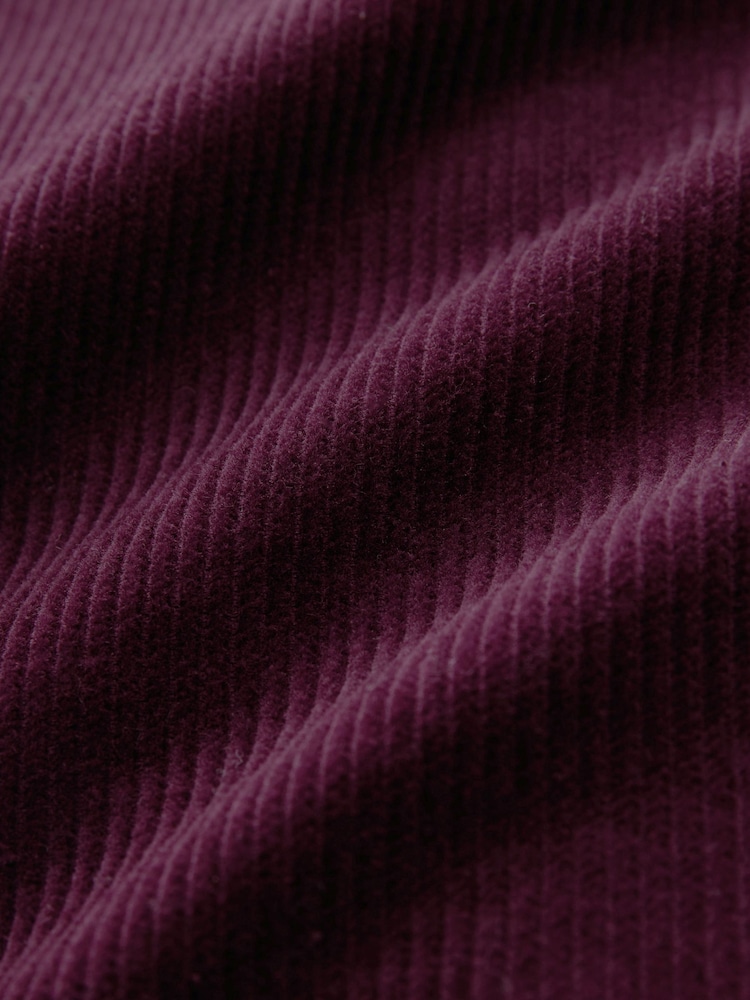 Berry Red Corduroy Mini Skirt - Image 5 of 5