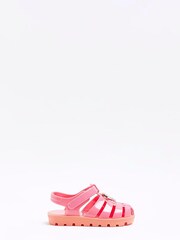 River Island Girls Pink Rubber Jelly Sandals - Image 1 of 5