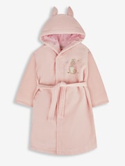 JoJo Maman Bébé Pink Peter Rabbit Cotton Dressing Gown - Image 1 of 3
