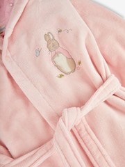 JoJo Maman Bébé Pink Peter Rabbit Cotton Dressing Gown - Image 2 of 3
