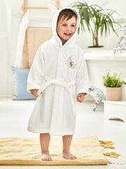 JoJo Maman Bébé White Peter Rabbit Cotton Dressing Gown - Image 1 of 5