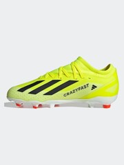 adidas Yellow Football X Crazyfast League Firm Ground Kids Boots - Image 2 of 10