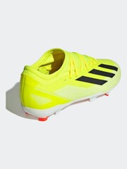adidas Yellow Football X Crazyfast League Firm Ground Kids Boots - Image 3 of 10