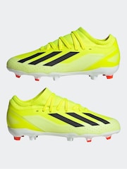 adidas Yellow Football X Crazyfast League Firm Ground Kids Boots - Image 5 of 10