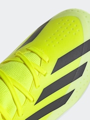 adidas Yellow Football X Crazyfast League Firm Ground Kids Boots - Image 9 of 10