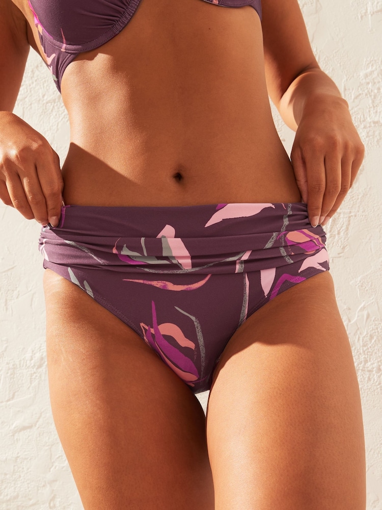 Purple Leaf Bikini Bottoms - Image 2 of 8