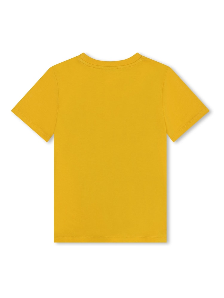 KENZO KIDS Yellow Elephant Print Logo 100% Cotton T-Shirt - Image 4 of 4 KENZO KIDS Yellow Elephant Print Logo 100% Cotton T-Shirt - Image 4 of 4