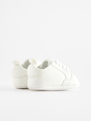 White Lace-Up Baby Trainers (0-24mths) - Image 6 of 7