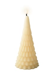 Lumineo Cream Christmas Tree LED Candle - Image 1 of 2