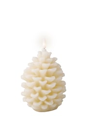 Lumineo Cream Christmas Pinecone LED Candle - Image 1 of 2