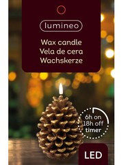 Lumineo Brown Christmas Pinecone LED Candle - Image 2 of 2