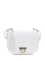 Jones Bootmaker White Leather Saddle Bag - Image 4 of 4