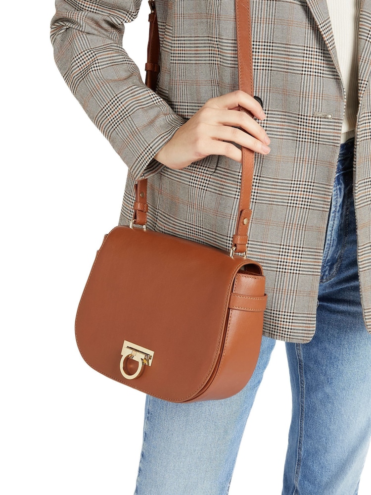 Jones Bootmaker Leather Saddle Bag - Image 1 of 1