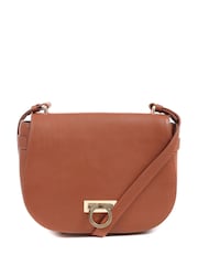 Jones Bootmaker Brown Leather Saddle Bag - Image 4 of 4