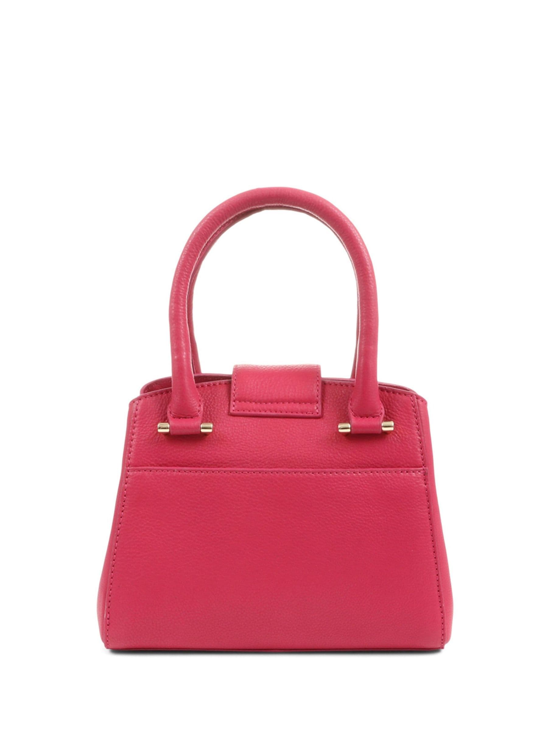 Buy Jones Bootmaker Pink Whimsy Leather Top Handle Tote Bag from