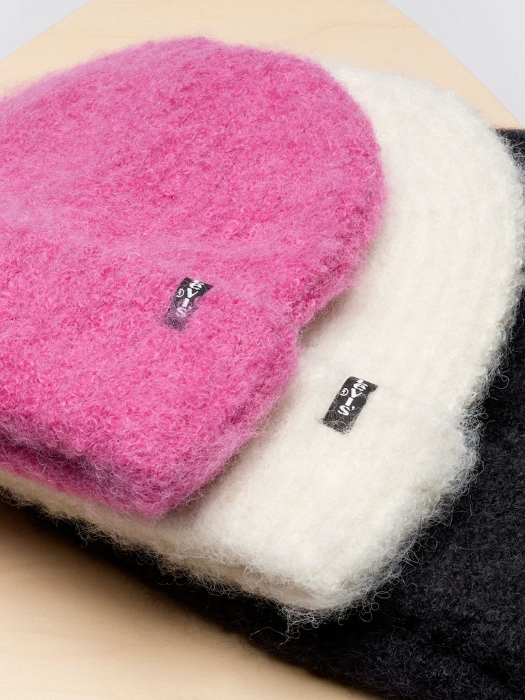 Levi's® Pink Fuzzy Beanie - Image 3 of 3