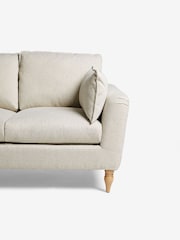 Tailored Chenille Oyster Natural Emory Compact 2 Seater Sofa in a Box - Image 7 of 8