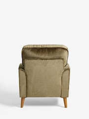 Plush Chenille Moss Green Stamford Armchair - Image 7 of 9