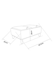 Chunky Weave Mid Natural Hayden Storage Coffee Table - Image 10 of 12