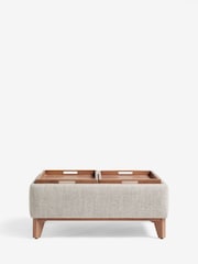 Chunky Weave Mid Natural Hayden Storage Coffee Table - Image 5 of 12