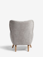 Chunky Chenille Light Grey Wilson II Highback Grande Armchair - Image 8 of 10