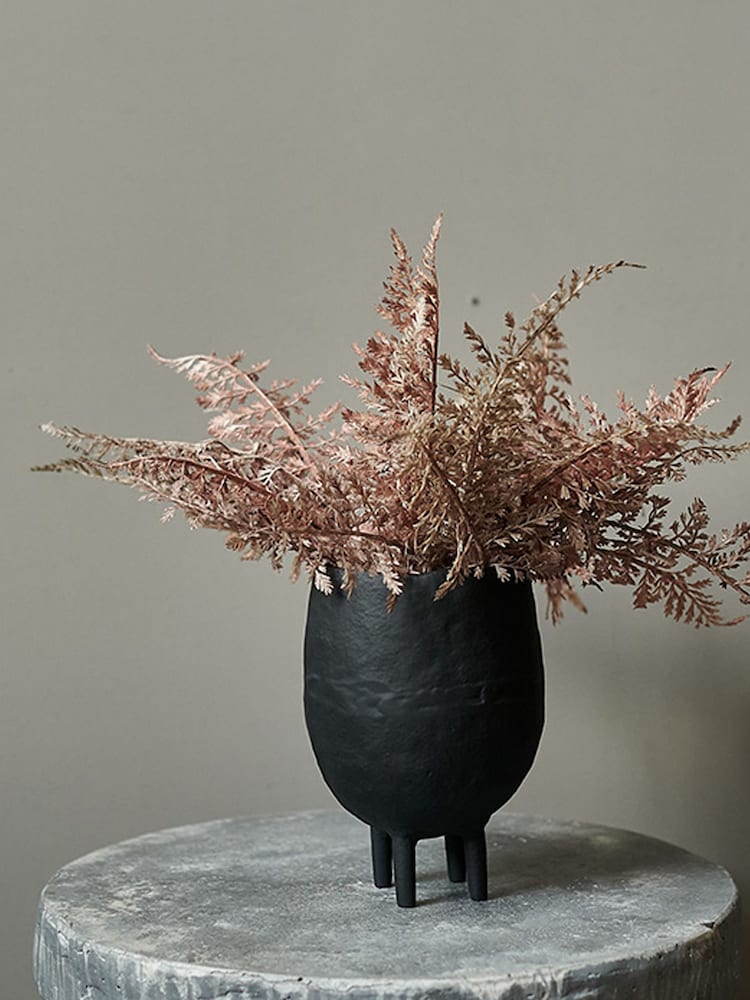 Abigail Ahern Black Dalby Planter - Image 1 of 3