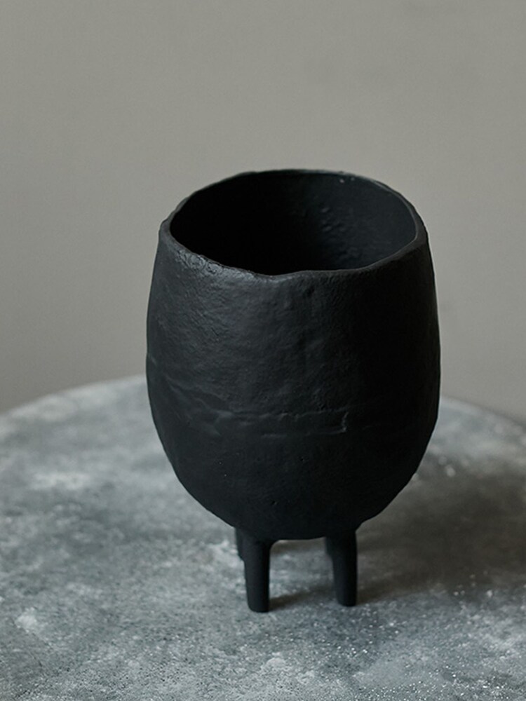 Abigail Ahern Black Dalby Planter - Image 2 of 3