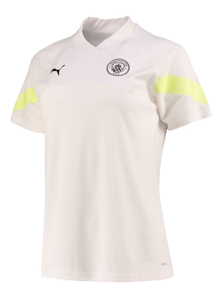 Puma White Manchester City Training Jersey Womens - Image 2 of 3 Puma White Manchester City Training Jersey Womens - Image 2 of 3