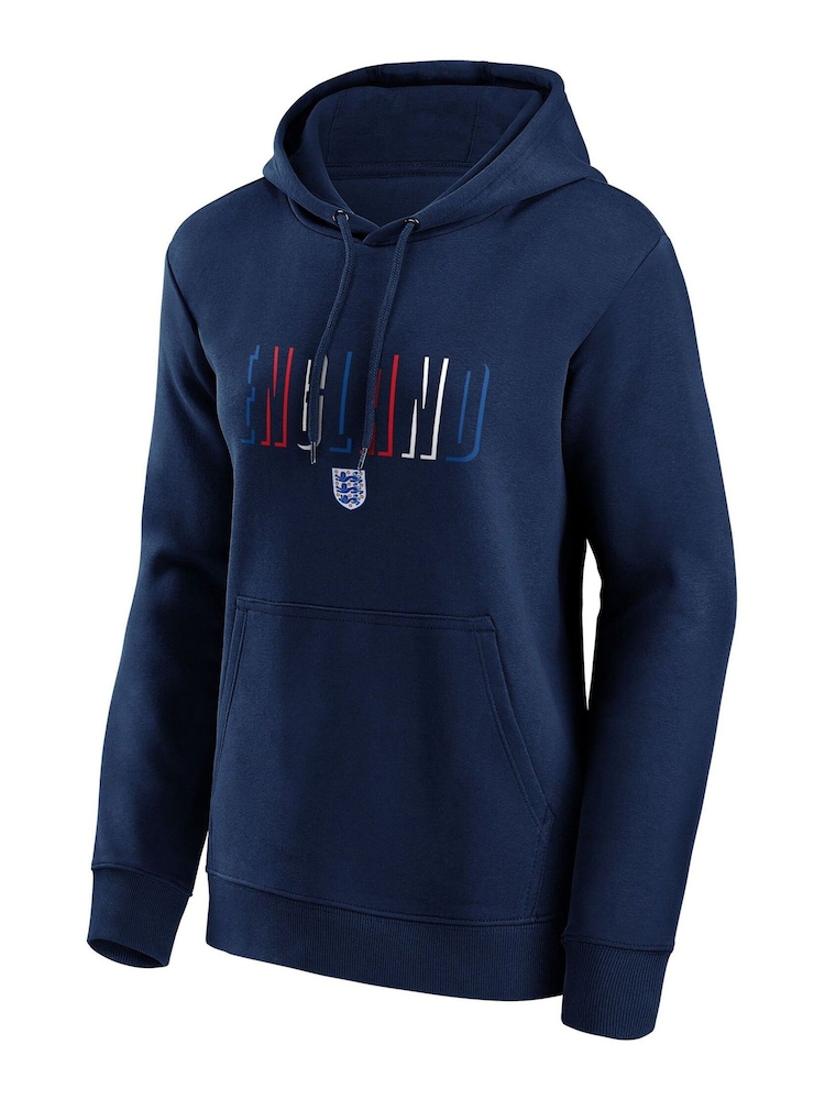 Fanatics Blue England Hundreds Graphic Hoodie Womens - Image 2 of 3