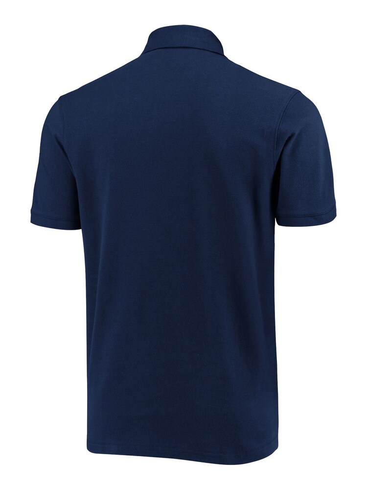 Fanatics Blue England Small Crest 100% Cotton Polo Shirt - Image 3 of 3
