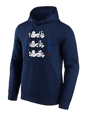 Fanatics Blue England Pitch Graphic Hoodie - Image 2 of 3