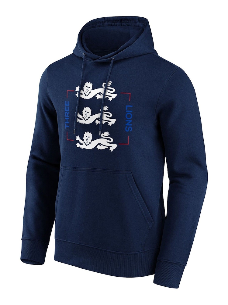 Fanatics Blue England Pitch Graphic Hoodie - Image 2 of 3