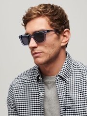Superdry Blue SDR Garritsen Sunglasses - Image 1 of 5