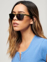 Superdry Green SDR Camberwell Sunglasses - Image 1 of 5