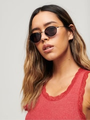 Superdry Black SDR Bonet Sunglasses - Image 1 of 5